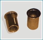 Small Countersunk Head Ribbed Rivet Nut